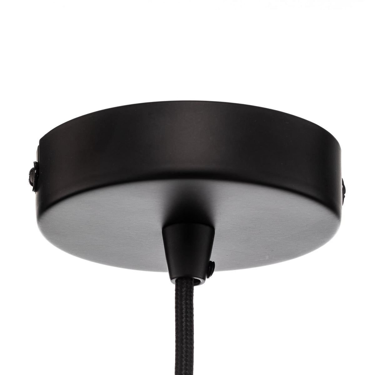 Lindby Hängeleuchte Pendelleuchte Tsomo schwarz Stoff Deckenleuchte E27 LED 40cm - 4251911765441