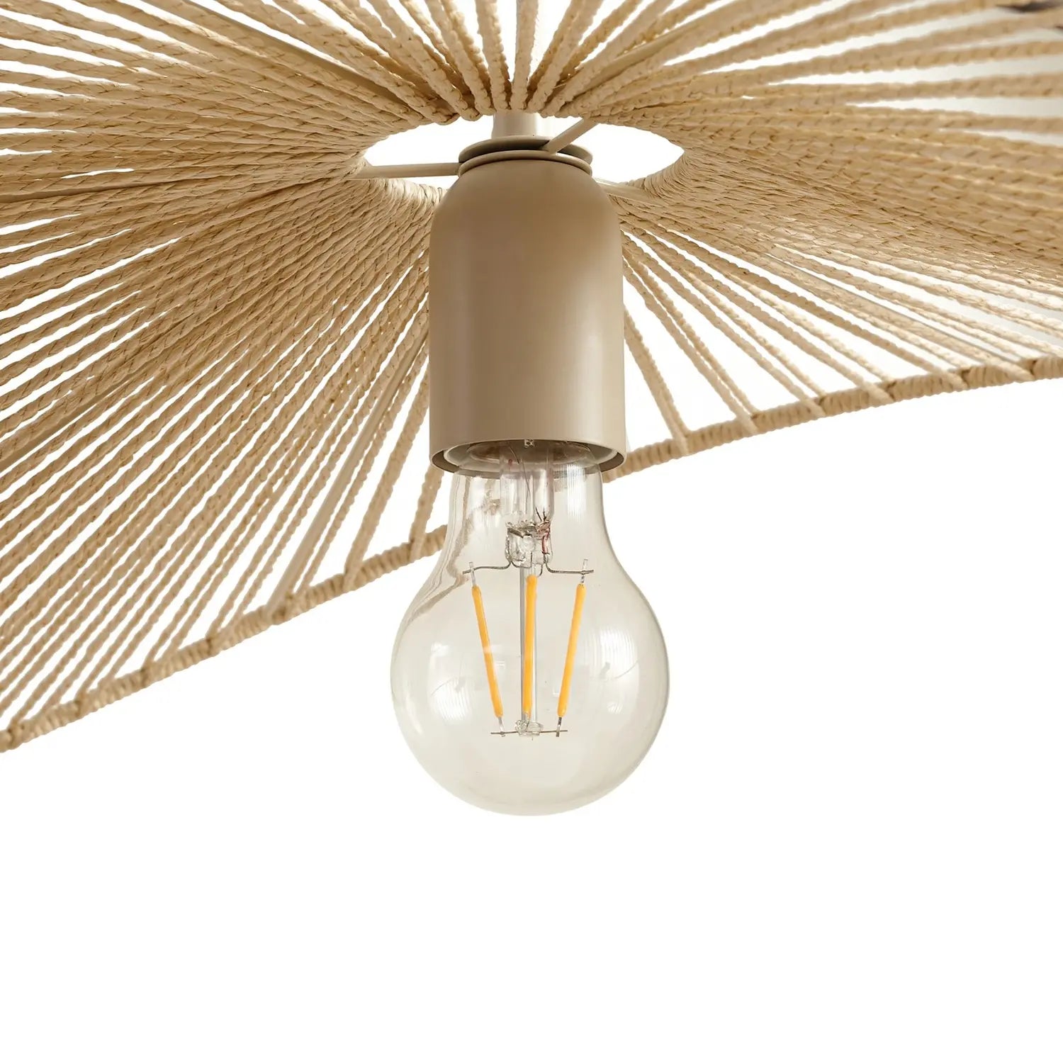 B-Ware Lindby Hängeleuchte Pendelleuchte Valdorin Beige Papier E27 Led Länge 75 Cm822 - 4255830903847