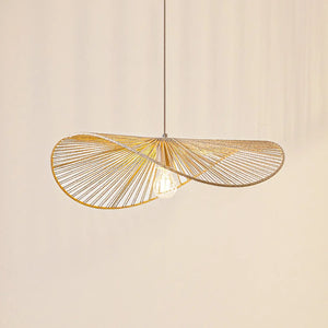 B-Ware Lindby Hängeleuchte Pendelleuchte Valdorin Beige Papier Länge 75 Cm569