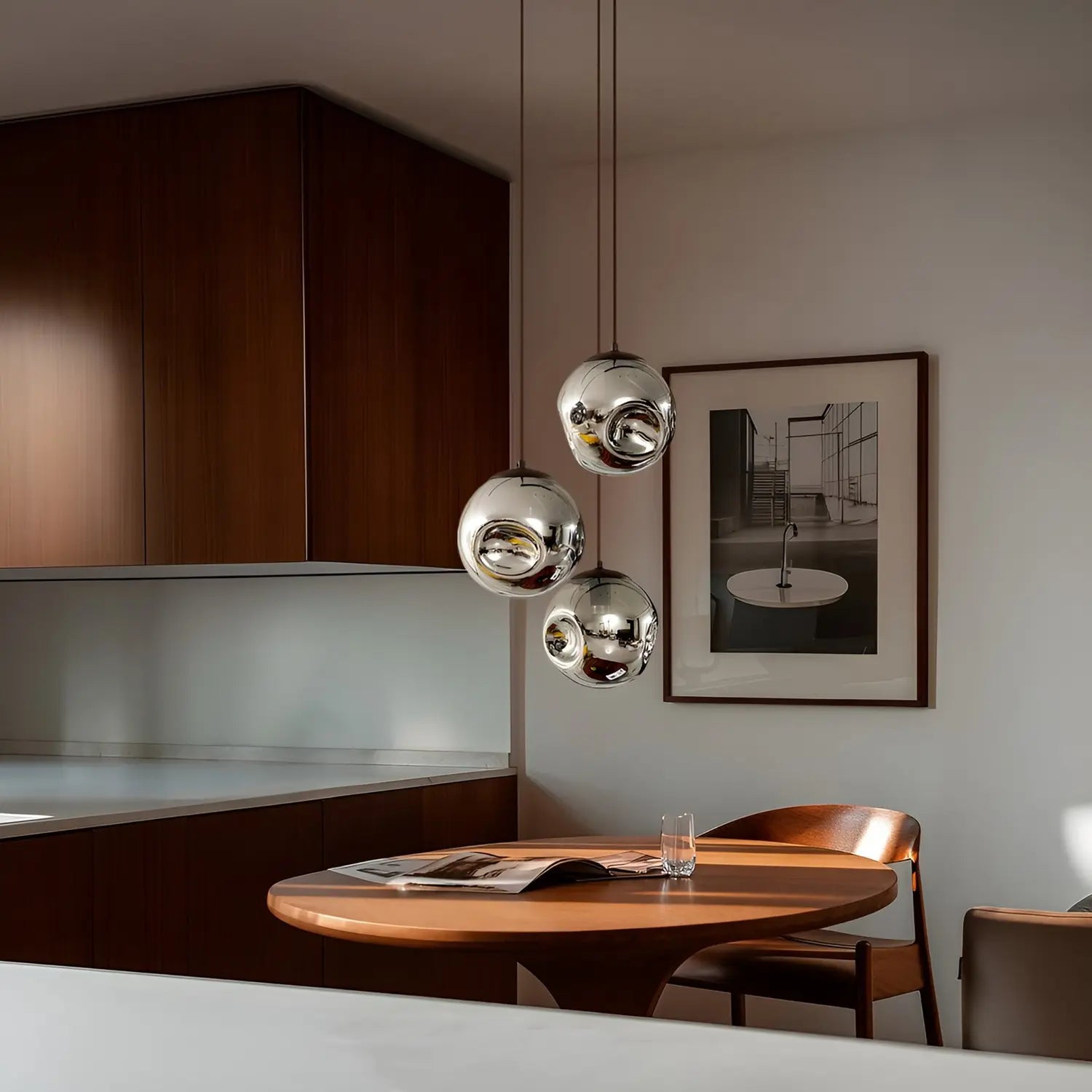 B-Ware Lindby Hängeleuchte Valentina E27 ø 49cm Rauchgrau Glas Lampe Leuchte Siehe Text - 4251911774719