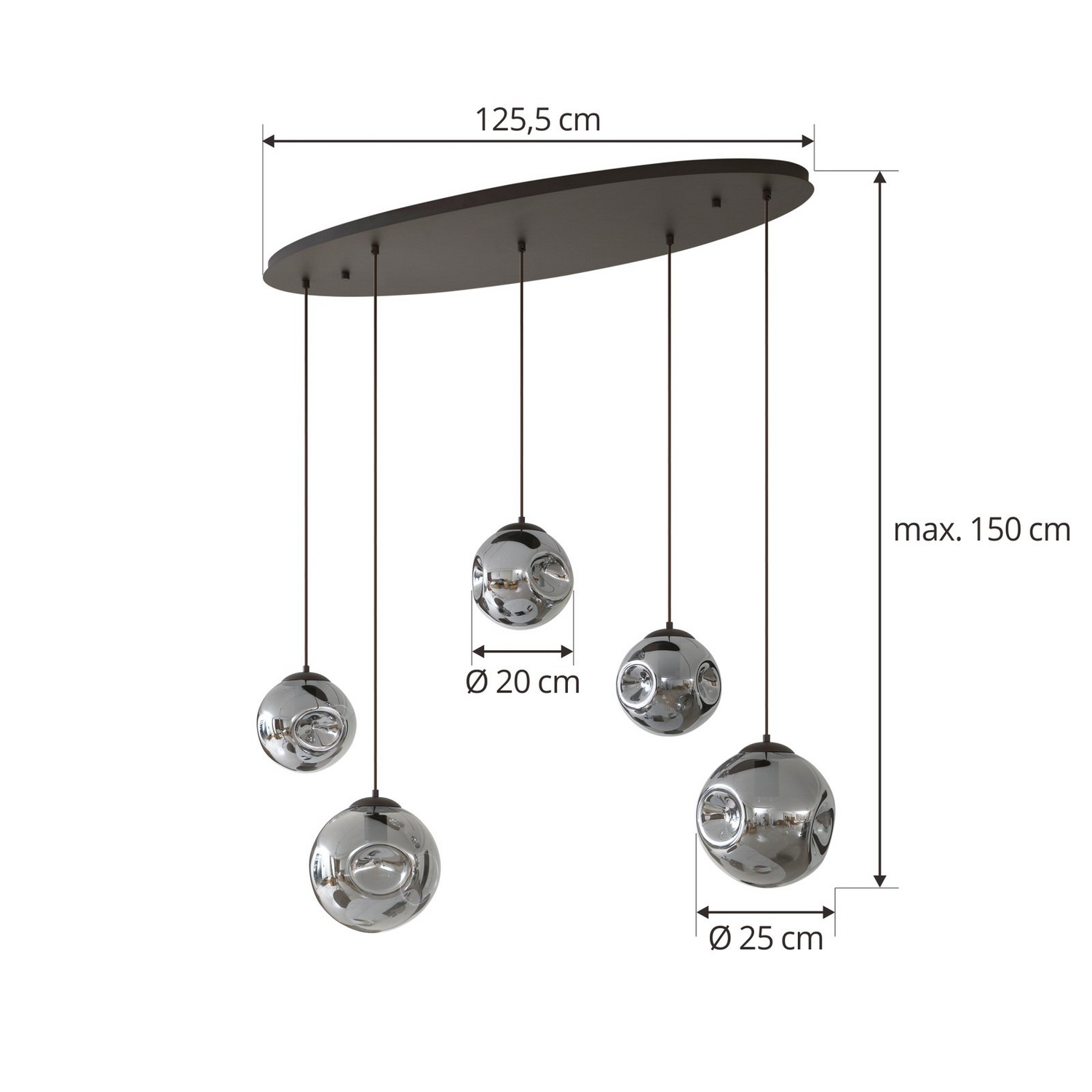 B-Ware Lindby Valentina Hängeleuchte Hängelampe Leuchte Lampe Pendelleuchte Pendella922 - 4251911774726