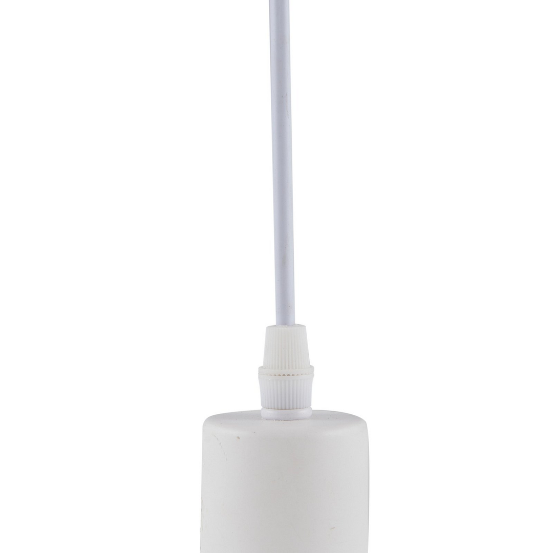 Lindby Hängeleuchte Pendelleuchte Lampe Vitore Textil Weiß 40 Cm Dimmbar E27 B-Ware