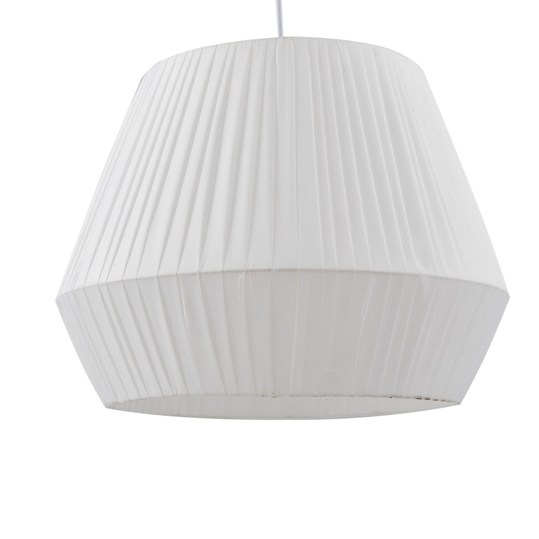 Lindby Hängeleuchte Pendelleuchte Lampe Vitore Textil Weiß 40 Cm Dimmbar E27 B-Ware