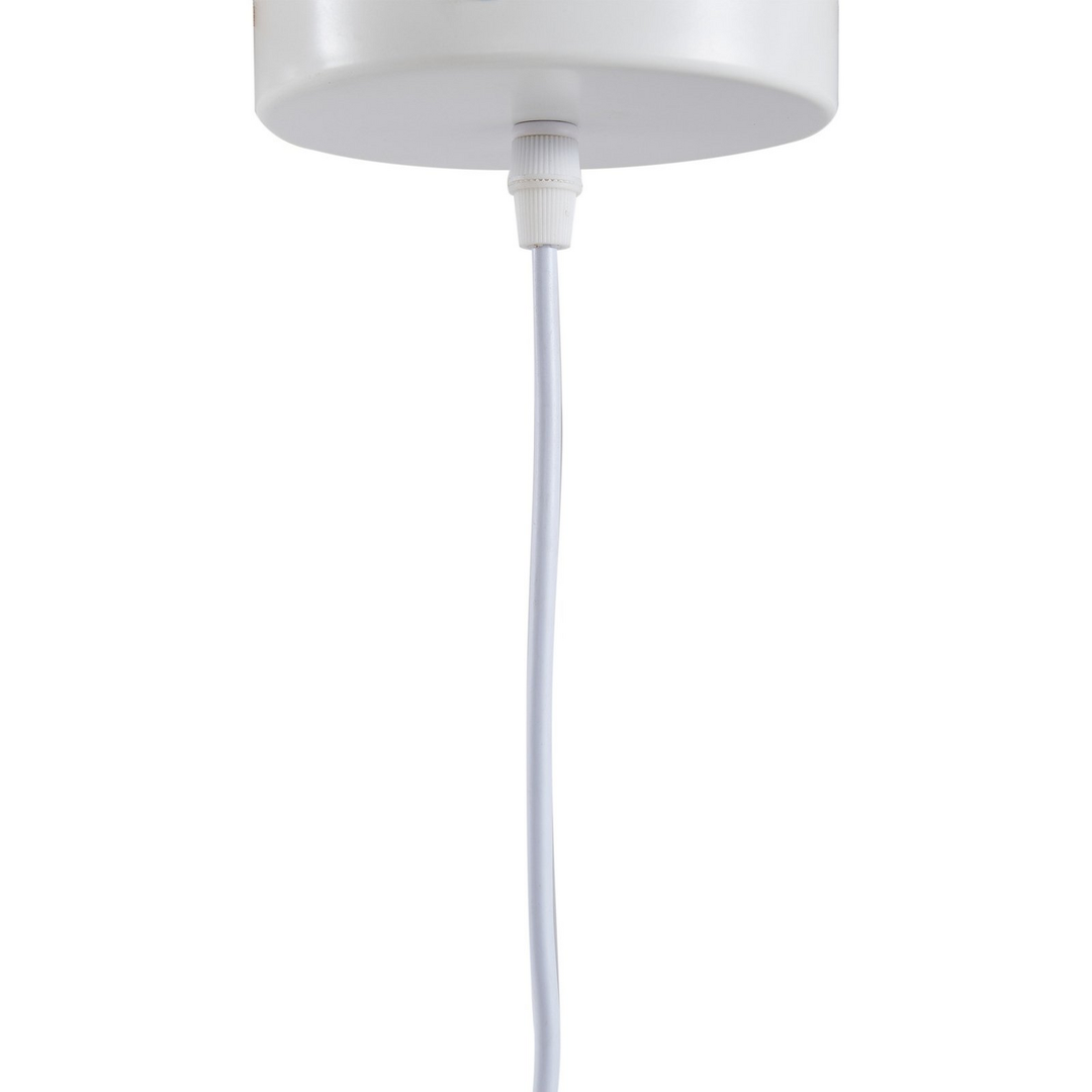Lindby Hängeleuchte Pendelleuchte Lampe Vitore Textil Weiß 40 Cm Dimmbar E27 B-Ware