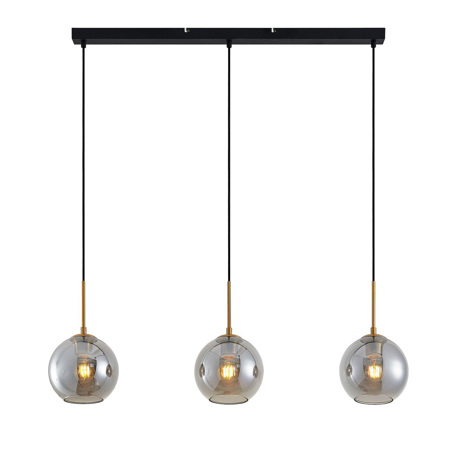 B-Ware Lindby Hiwana Hängeleuchte Deckenlampe Pendelleuchte Lampe Leuchte E27 Rauchglas