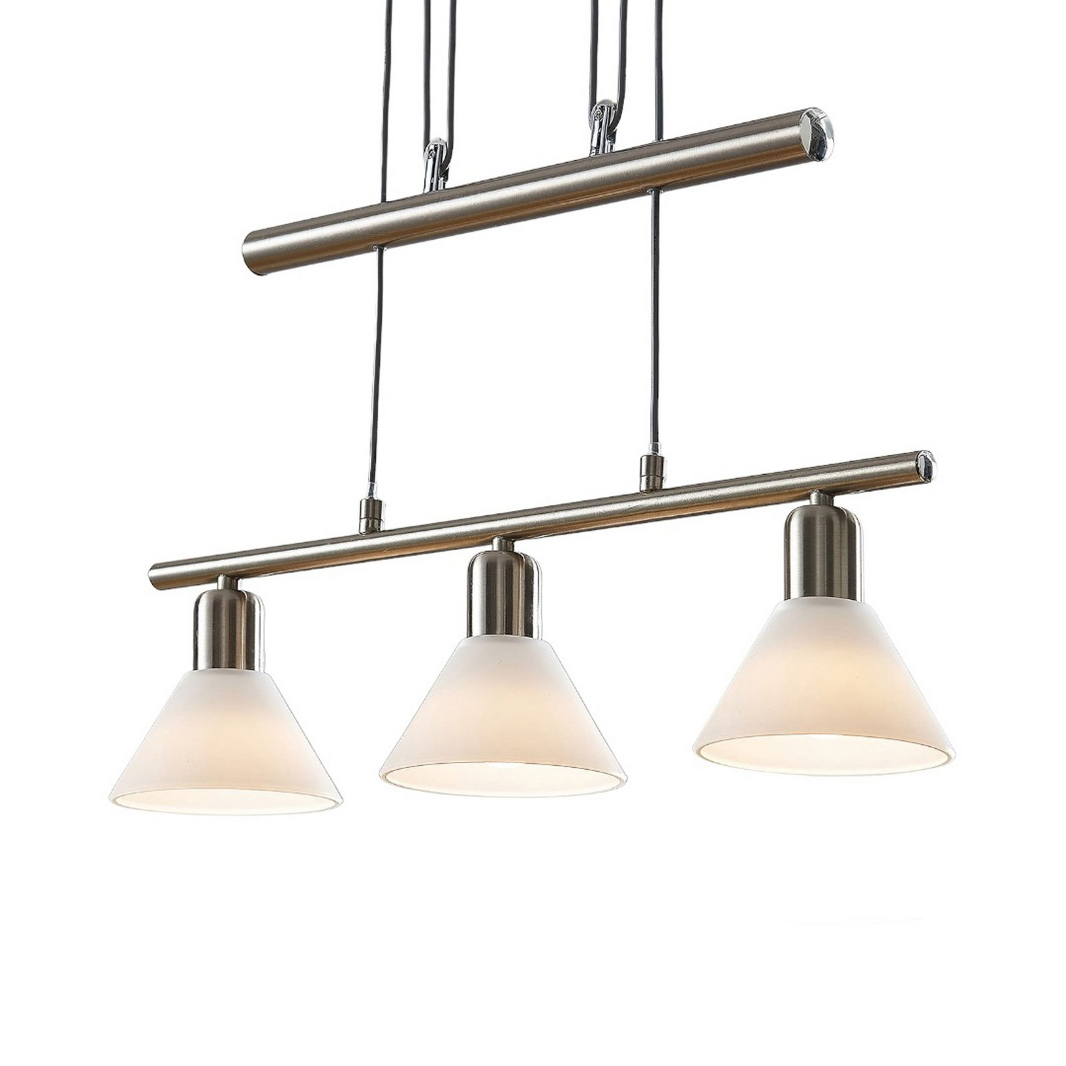 Suspension Lindby de qualité B, lampe suspendue Delira à 3 lumières E14 G299