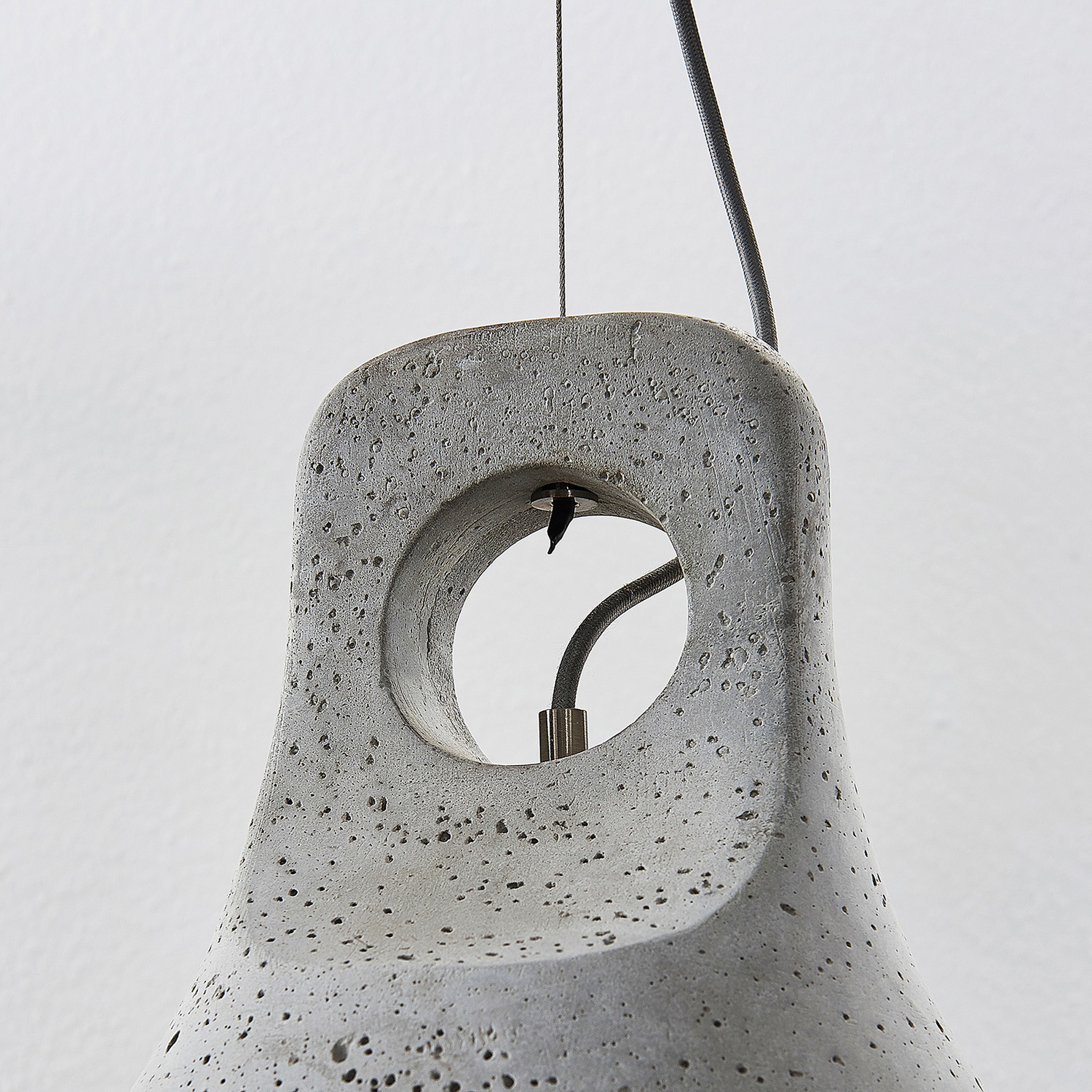 B-Ware Lindby Ibu Hängeleuchte Schirm Aus Beton 1 Fl. Hängeleuchte Pendelleuchte Lampe  - 4251096571783
