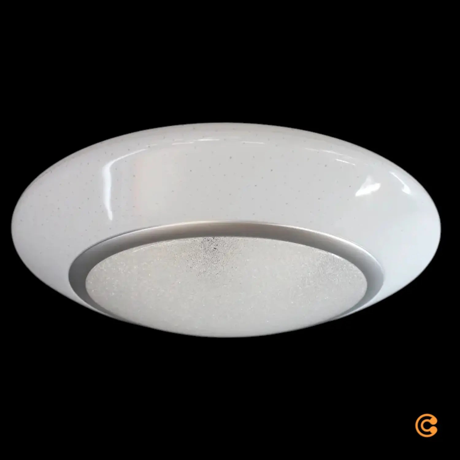 B-Ware Lindby Deckenleuchte Led Leuchte Ilektra Weiß Glitzer Fernbedienung Dimmbar 50cm - 4251911762433