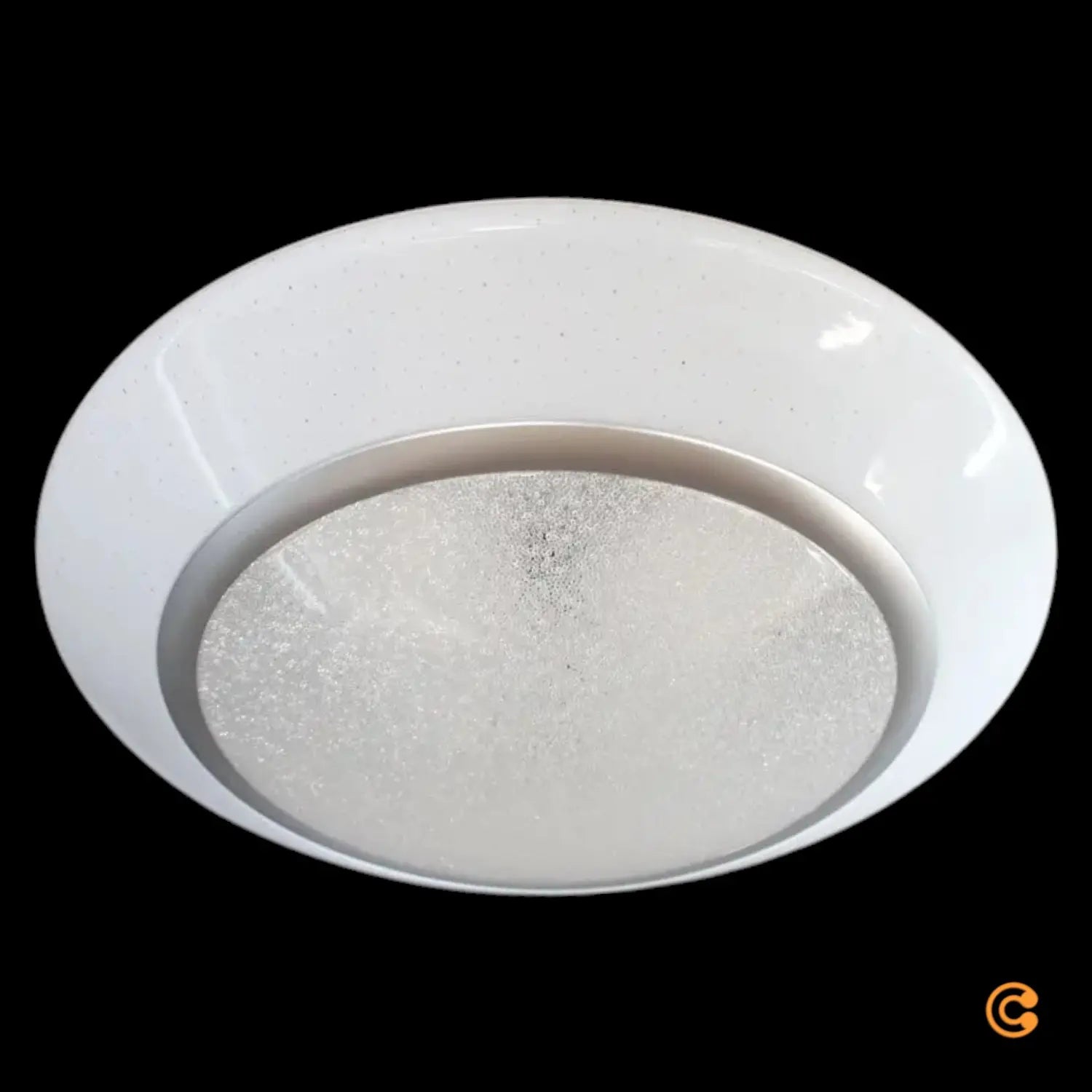 B-Ware Lindby Deckenleuchte Led Leuchte Ilektra Weiß Glitzer Fernbedienung Dimmbar 50cm - 4251911762433