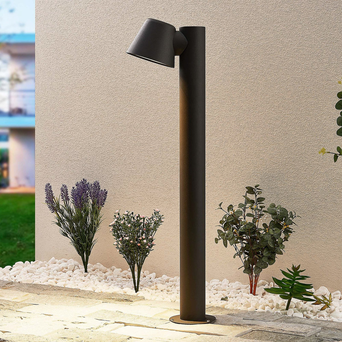 Lindby Ileyna Pollerleuchte Wegeleuchte Gartenleuchte Lampe GU10 Alu dunkelg838 - 4251096594966