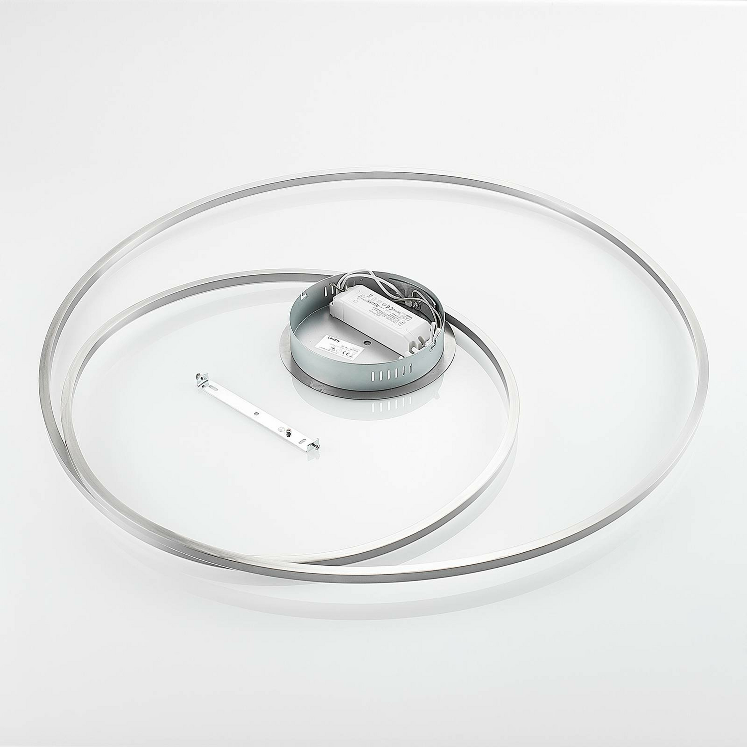 B-Ware Lindby Imus Led Deckenlampe Deckenlampe Lampe Leuchte Dimmbar ø 87 Cm Nickel - 4251096587548