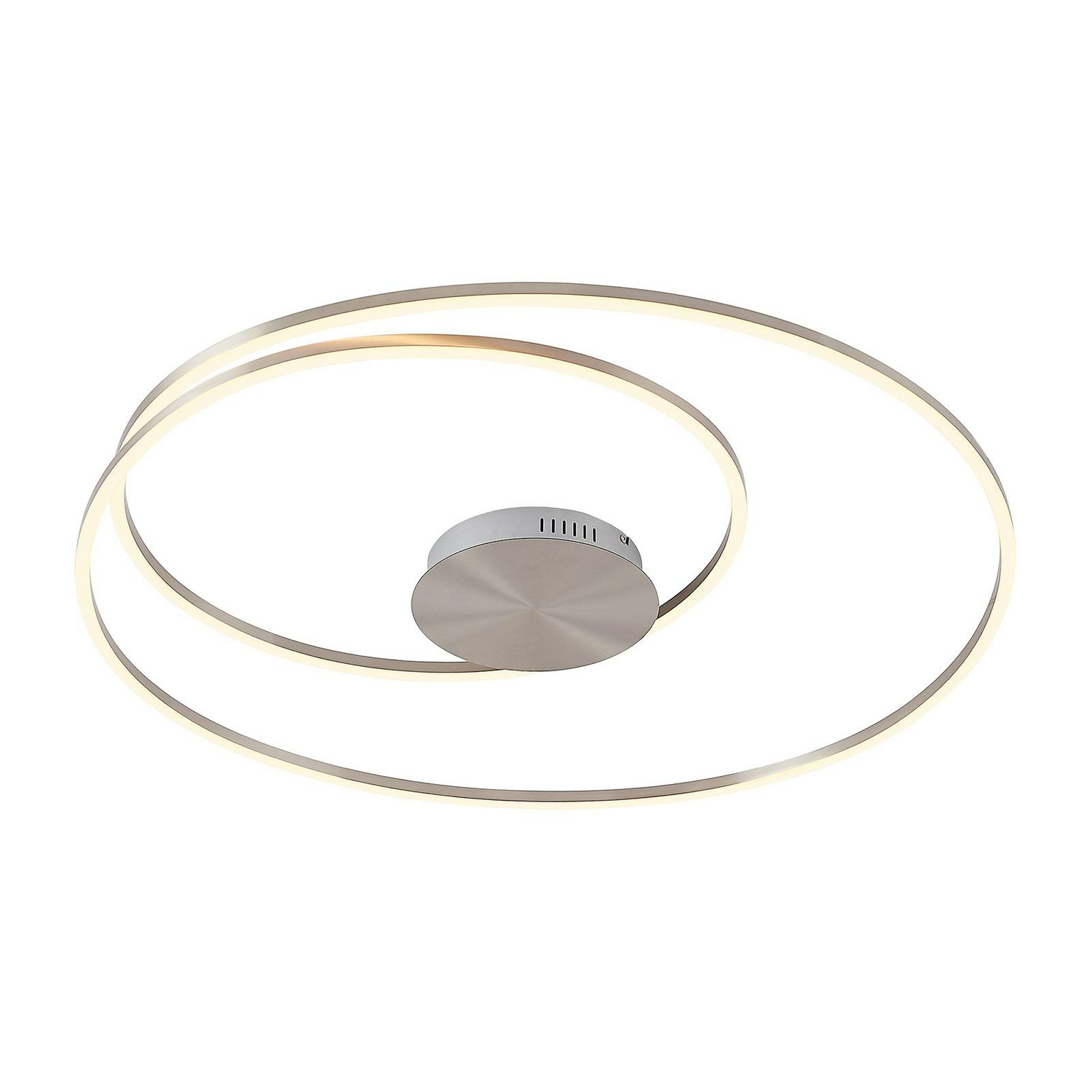 B-Ware Lindby Imus Led Deckenlampe Deckenlampe Lampe Leuchte Dimmbar ø 87 Cm Nickel - 4251096587548