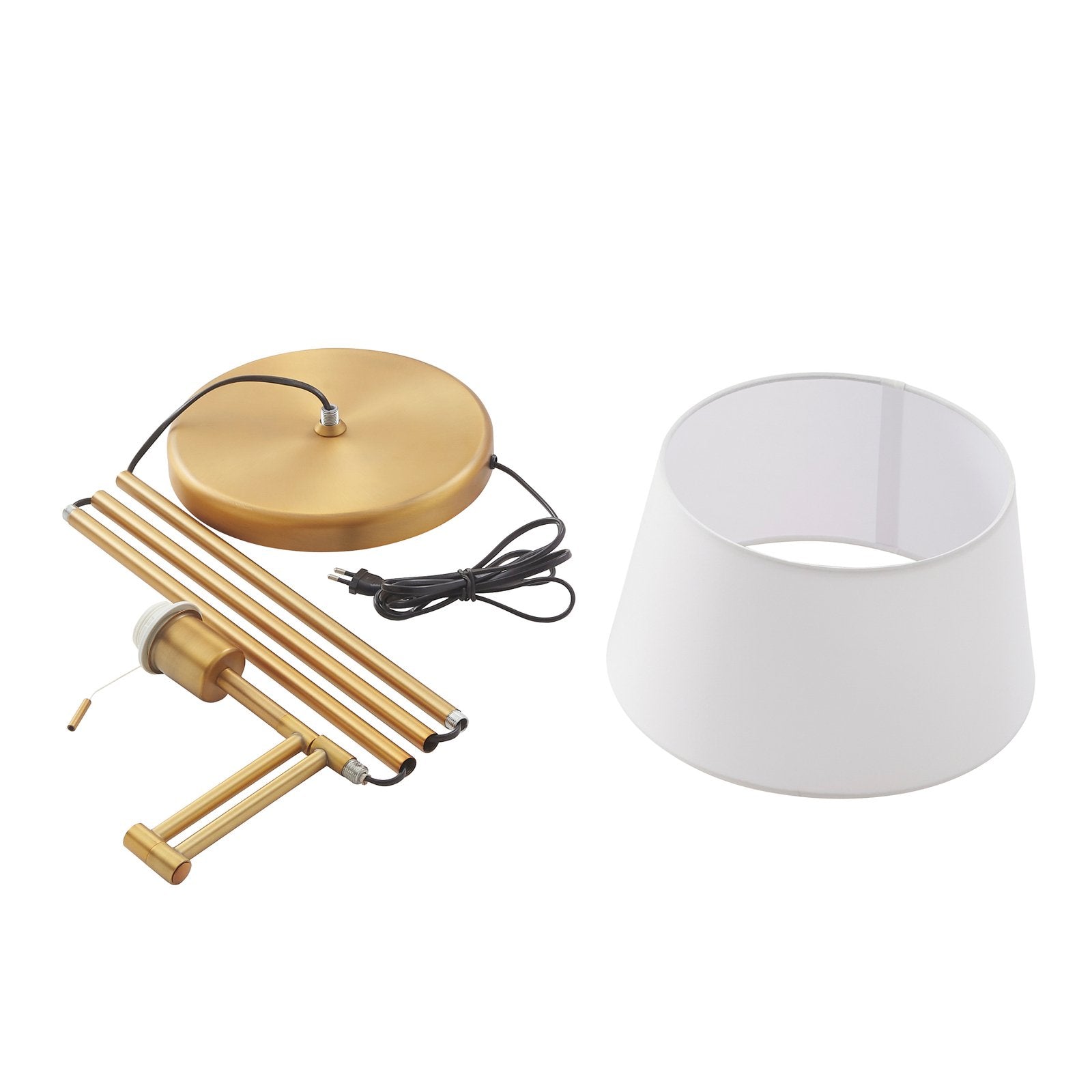 Lindby Ismene Stehleuchte Lampe Stehlampe Arm schwenkbar Wohnzimmer Beleuchtung - 4251911771282