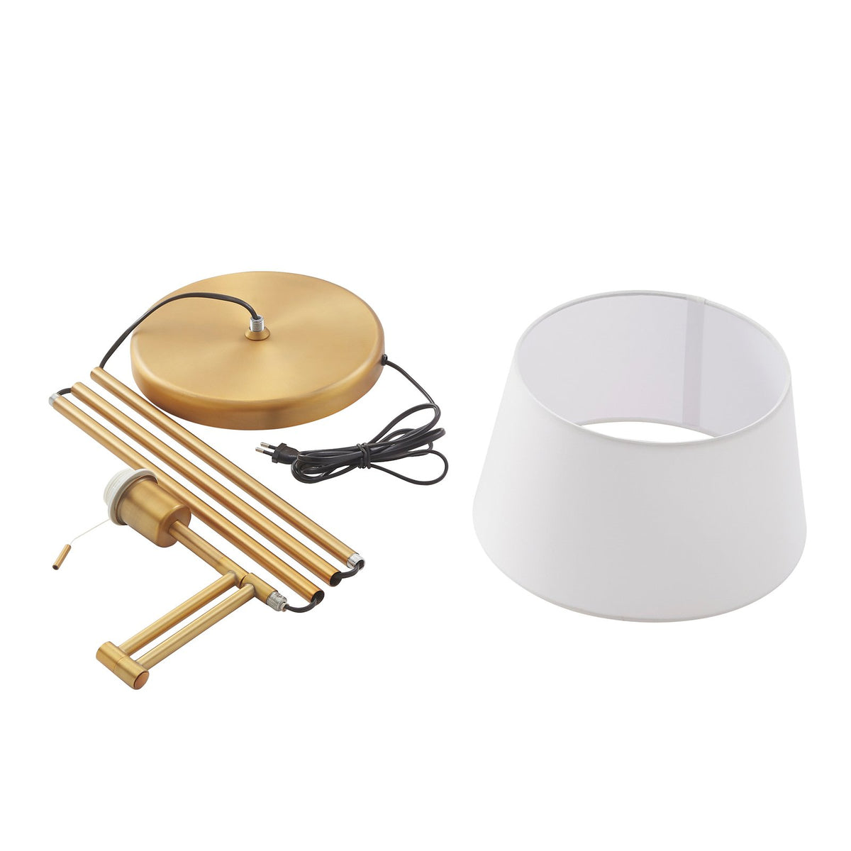 Lindby Ismene Stehleuchte Lampe Stehlampe Arm schwenkbar Wohnzimmer Beleuchtung - 4251911771282