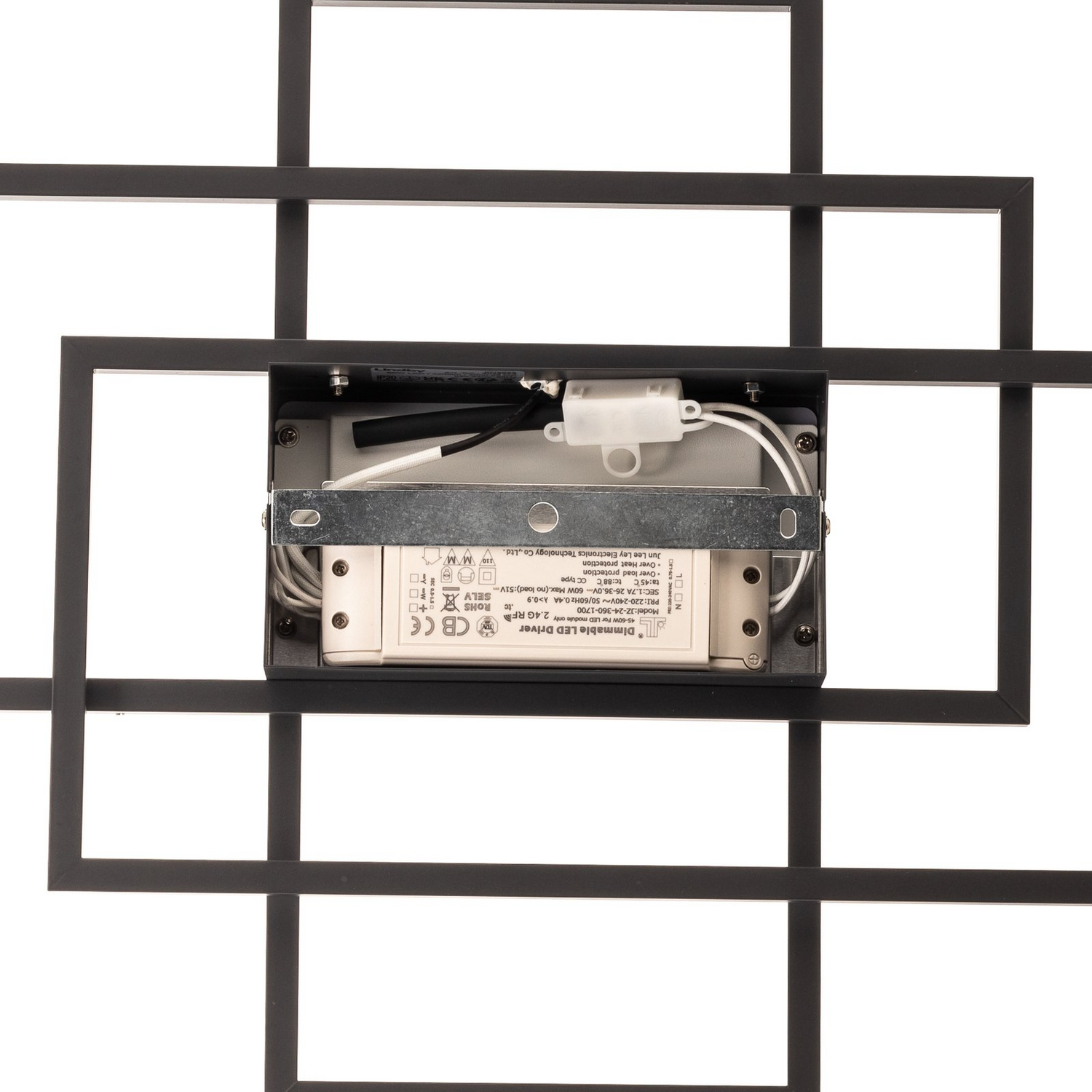 B-Ware Lindby Deckenlampe Deckenleuchte Led Ismera Schwarz Matt Aluminium Kunststoff559 - 4251911721218
