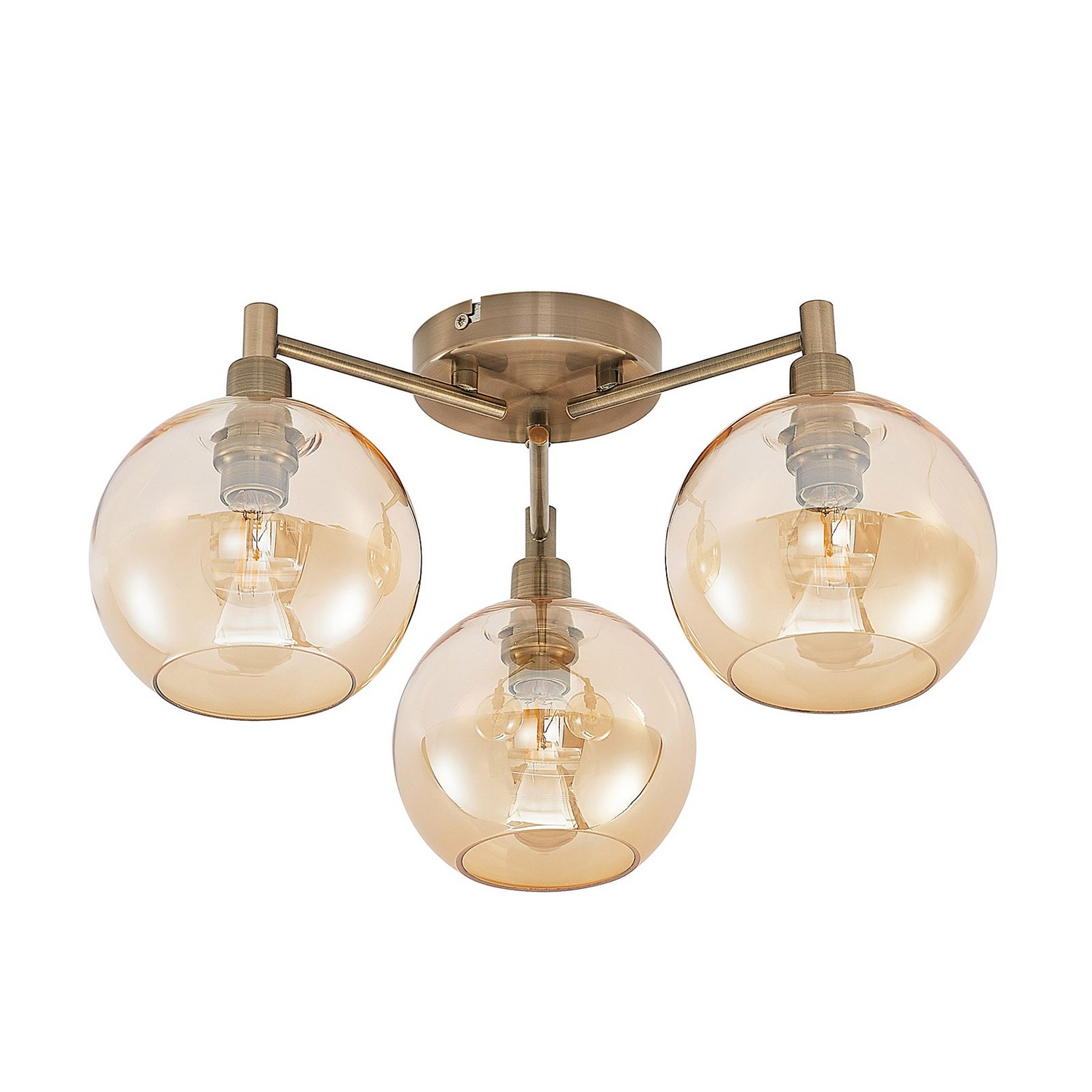 B-Ware Lindby Jemissa Deckenlampe 3 Flammig Amber Deckenlicht Lampe Leuchte Spot Licht - 4251911729627