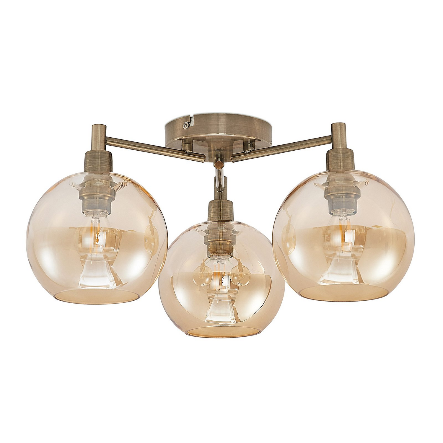 B-Ware Lindby Jemissa Deckenlampe 3 Flammig Amber Deckenlicht Lampe Leuchte Spot Licht - 4251911729627