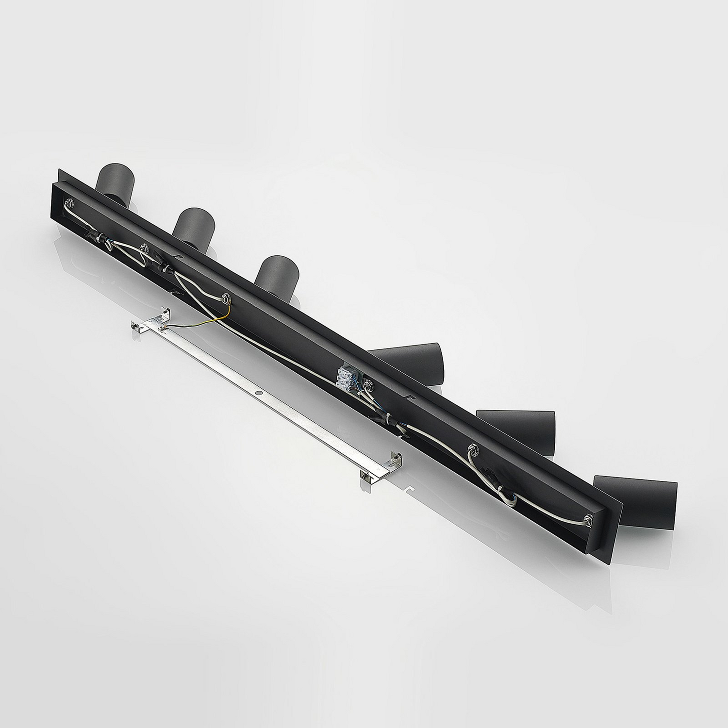 B-Ware Lindby Deckenstrahler Deckenlampe Joffrey Schwarz 6 Flammig Leuchte Gu10125