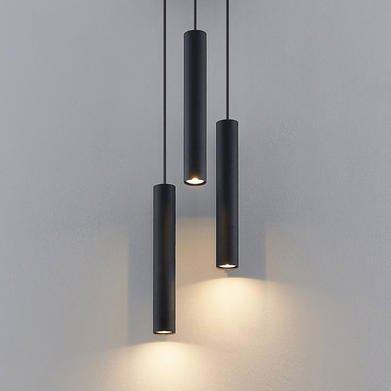 B-Ware Lindby Joffrey Hängeleuchte Pendelleuchte Deckenlampe Lampe 3 Flammig Schwarz386
