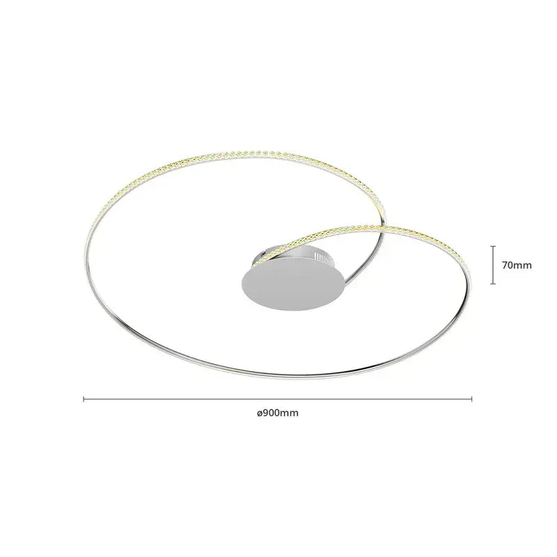 B-Ware Lindby Deckenleuchte Deckenlampe Led Joline Kristall Metall Chrom 3 Stück - 4251096564075