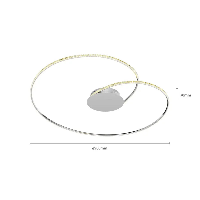 Lindby Deckenleuchte Deckenlampe LED Joline Kristall Metall chrom 3 STÜCK - 4251096564075