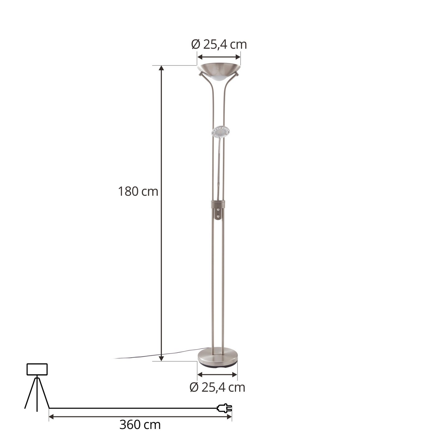 B-Ware Lindby Led Deckenfluter Josefin Stehleuchte Standleuchte Stehlampe Leselicht - 4251096532388