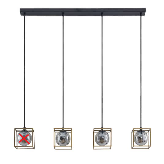 Lindby Josipa Pendelleuchte Deckenlampe Deko Hängeleuchte G9 Siehe Text/Foto B-Ware - 4251911705423