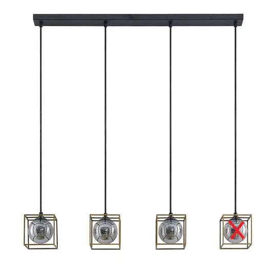 B-Ware Lindby Josipa Pendelleuchte Deckenlampe Deko Hängeleuchte 4 Flg Siehe Text/Foto - 4251911705423