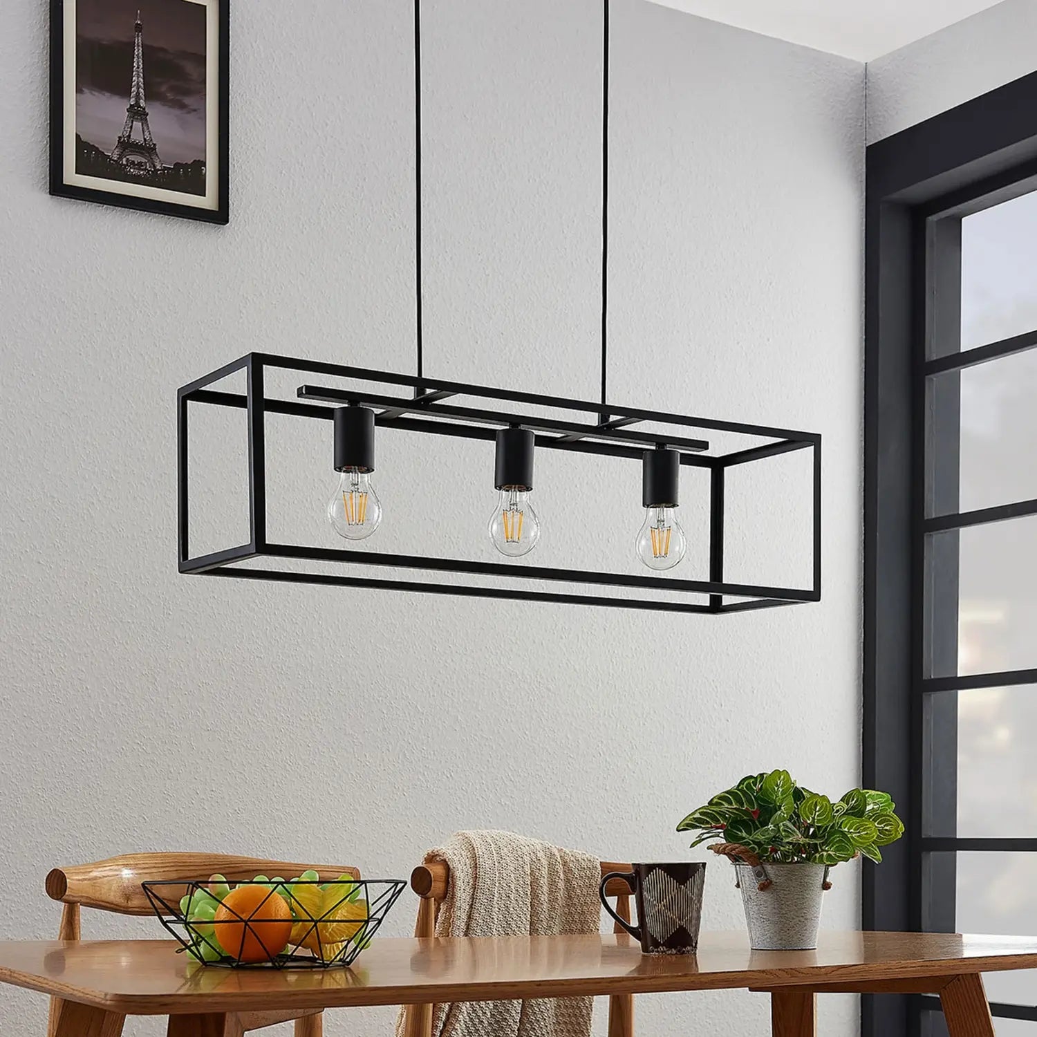 Suspension Lindby cage de qualité B, plafonnier Emily, suspension décorative 339