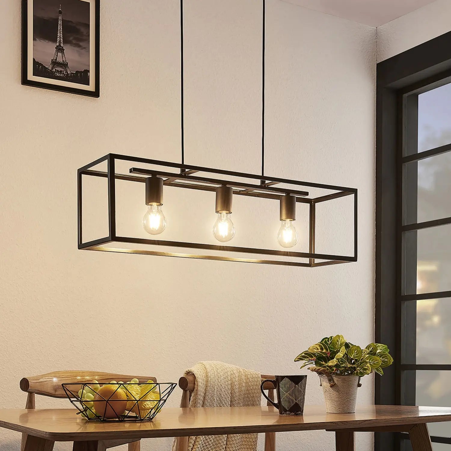 Suspension Lindby cage de qualité B, plafonnier Emily, suspension décorative 339