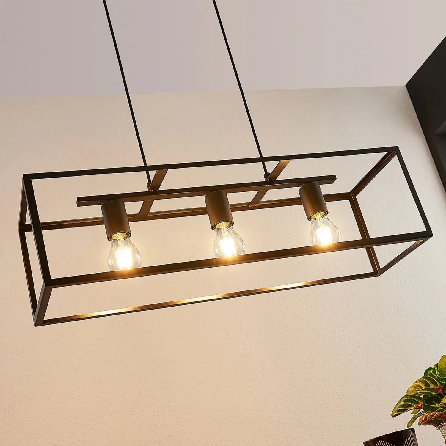 Suspension Lindby cage de qualité B, plafonnier Emily, suspension décorative 339