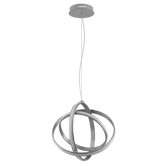 Lindby Pendelleuchte Hängeleuchte LED Lampe Deckenleuchte nickel warmweiß dimmba - 4251096594201