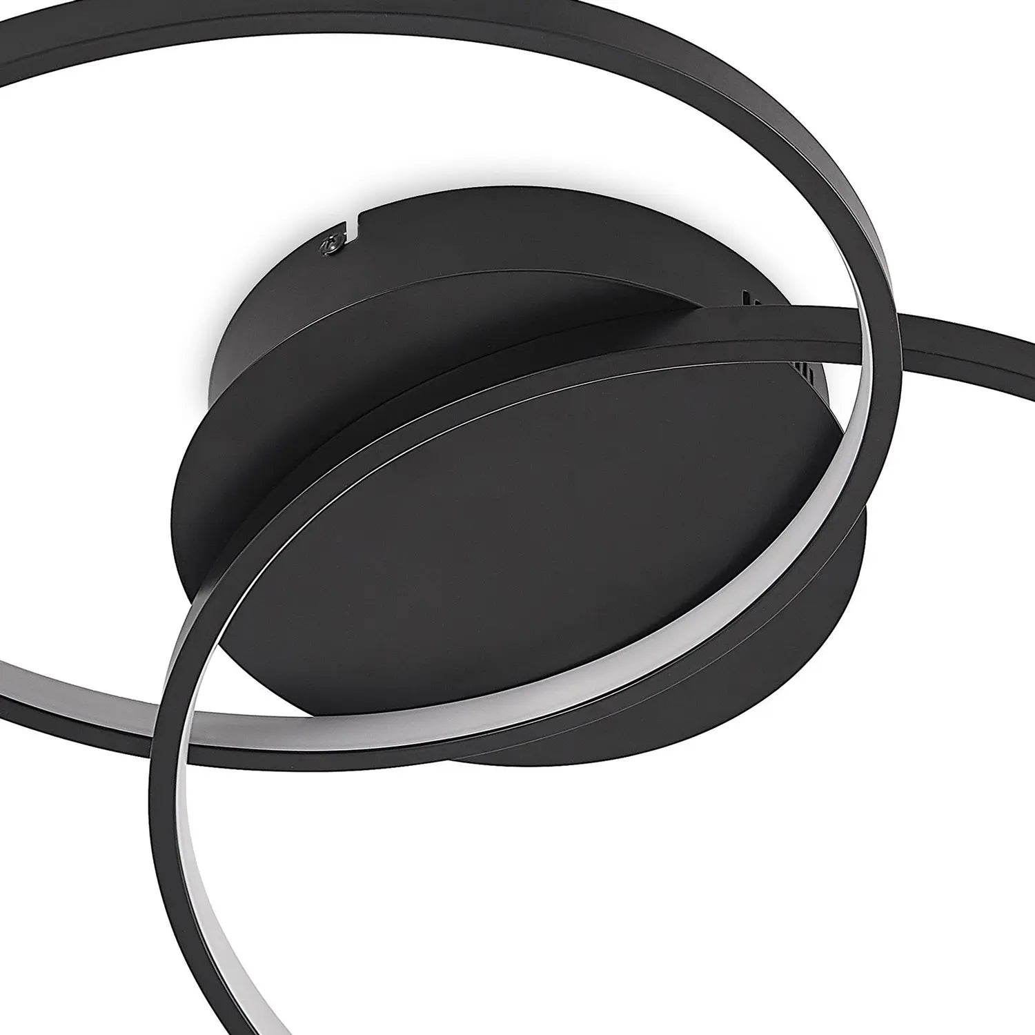 B-Ware Lindby Kateryna Led Deckenlampe Deckenlampe Lampe Leuchte 36 W Schwarz ø 60 Cm