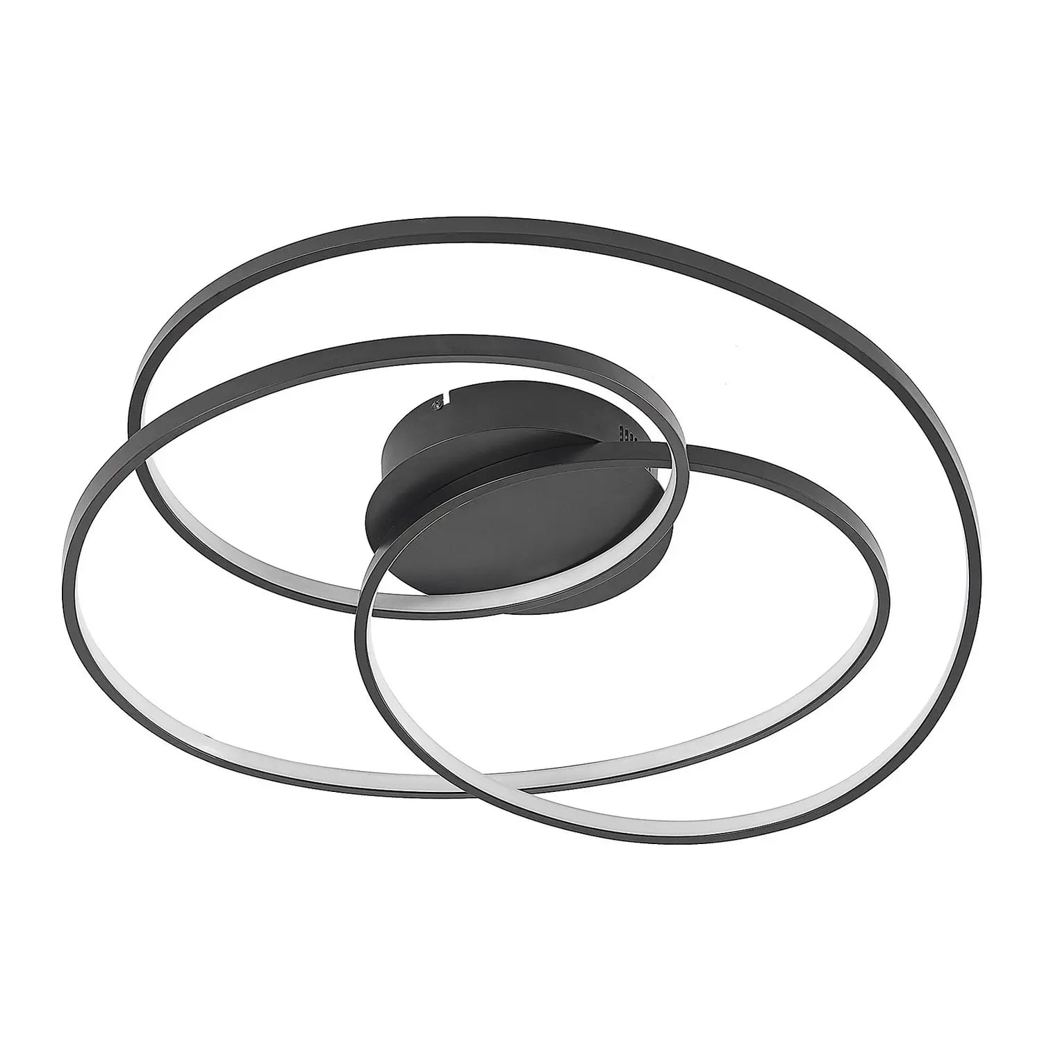 B-Ware Lindby Kateryna Led Deckenlampe Deckenlampe Lampe Leuchte 36 W Schwarz ø 60 Cm