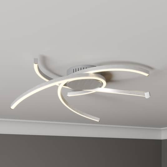 B-Ware Lindby Katris Led Deckenlampe Deckenlampe Lampe Leuchte 19 W Ip20 58 Cm, Alu - 9639150