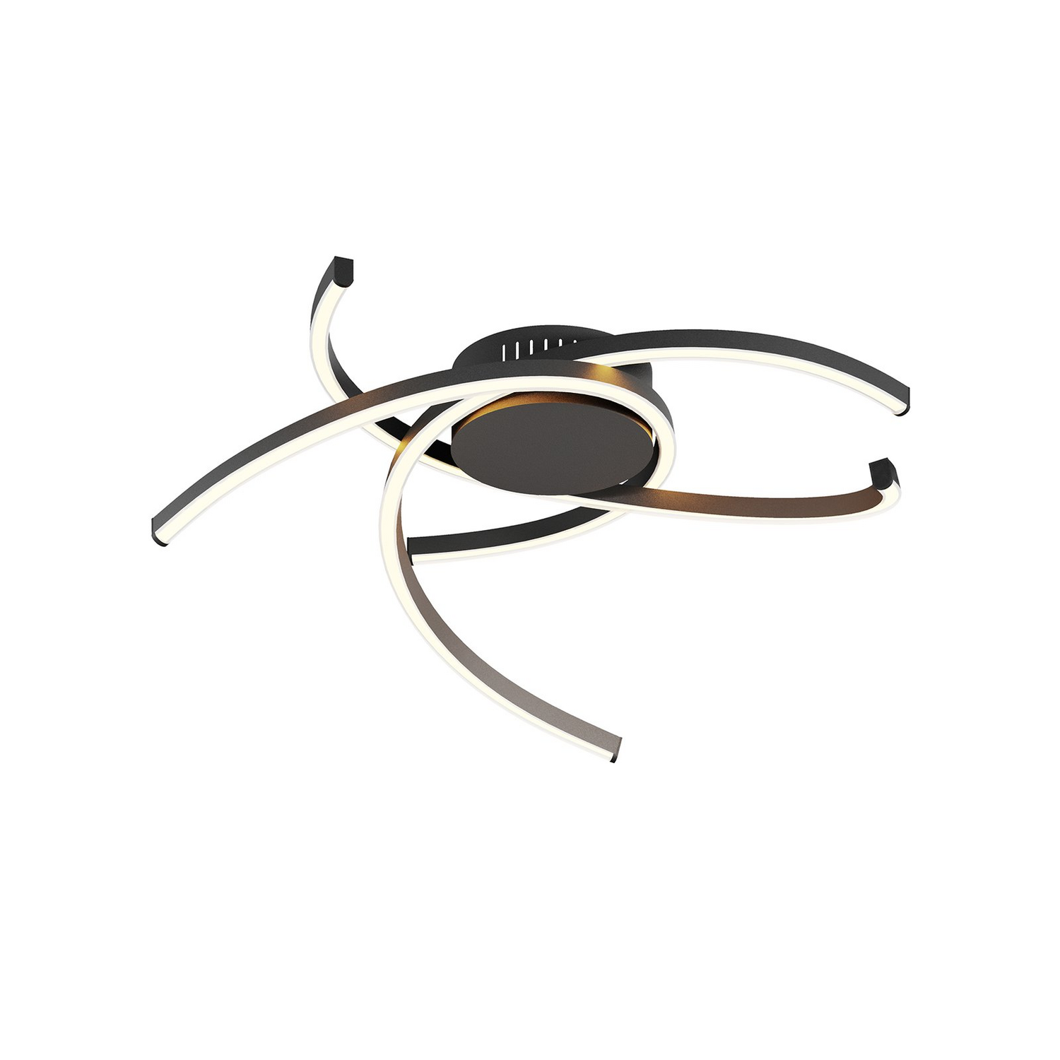 B-Ware Lindby Katris Led Deckenlampe Deckenlampe Lampe Leuchte Strahler 58 Cm Schwarz