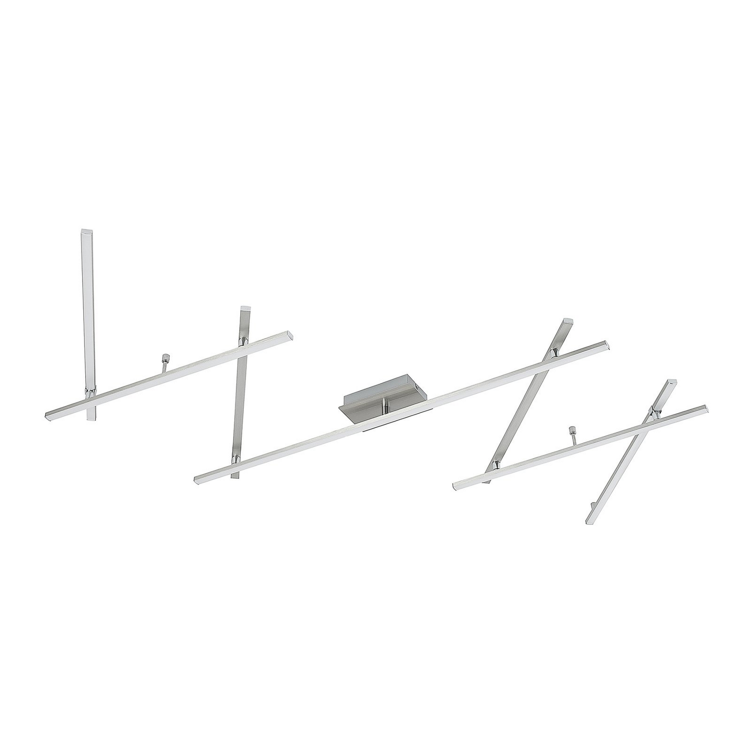 B-Ware Lindby Deckenleuchte Deckenlampe Led Kerem Nickel Stahl Wohnzimmer Schlafzimmer