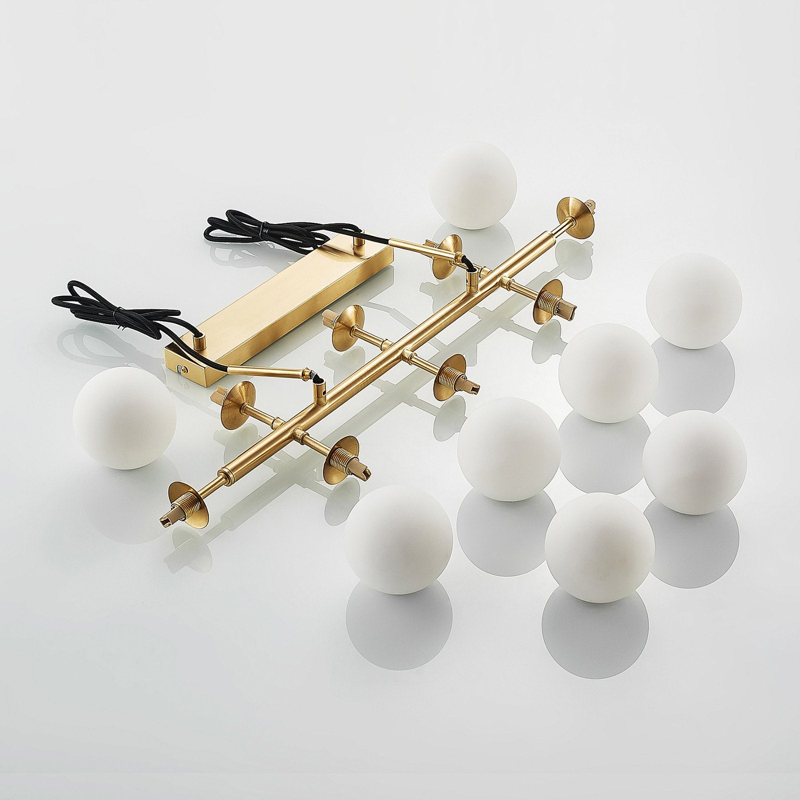 Lindby Kiamo Hängeleuchte Pendelleuchte Deckenlampe Leuchte Glasschirme opal838 - 4251911736328