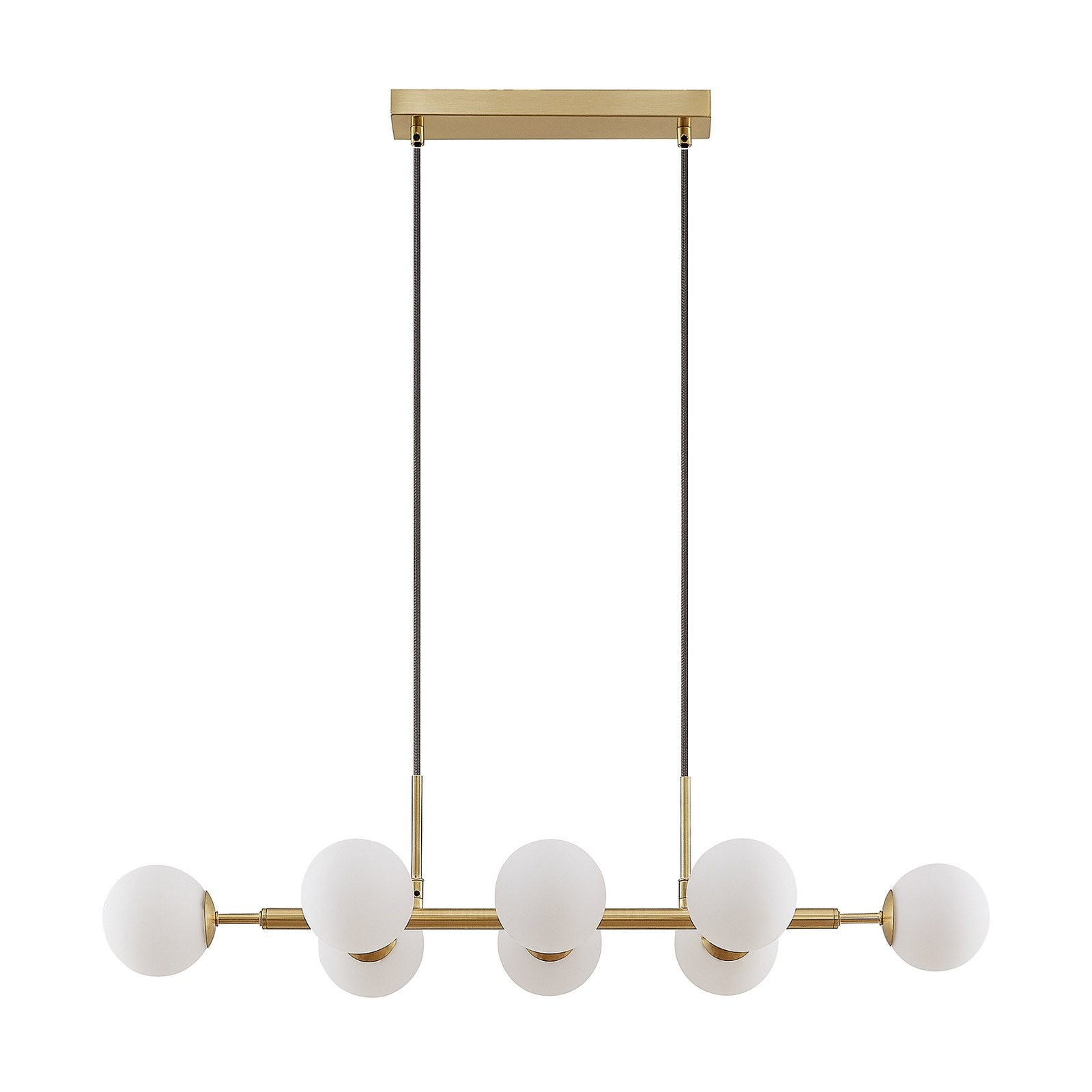 Lindby Kiamo Hängeleuchte Pendelleuchte Deckenlampe Leuchte Glasschirme opal838 - 4251911736328
