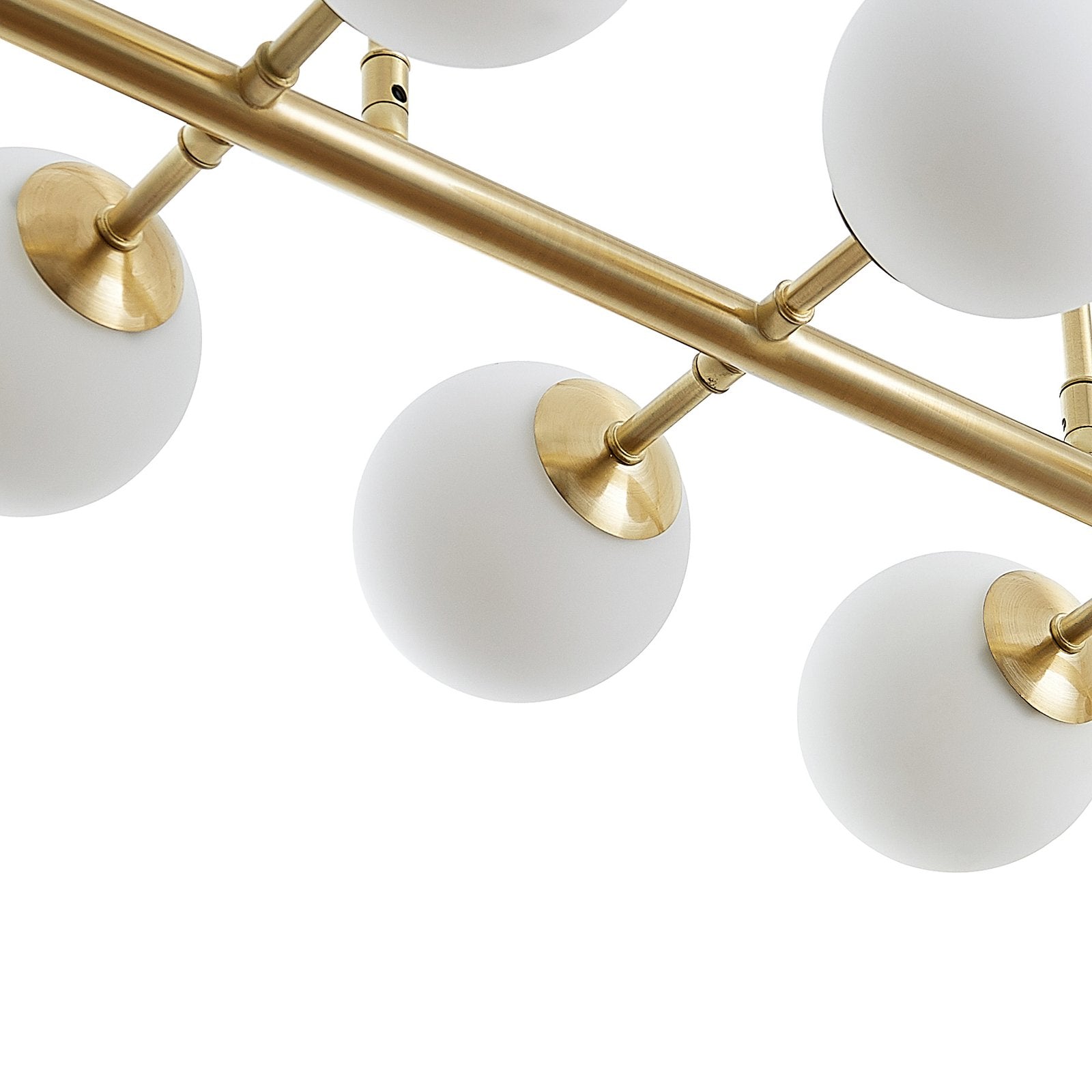 Lindby Kiamo Hängeleuchte Pendelleuchte Deckenlampe Leuchte Glasschirme opal838 - 4251911736328