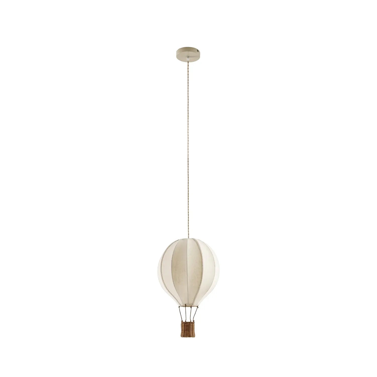 B-Ware Lindby Hängeleuchte Pendelleuchte Kinderzimmer Aeris Textil Rattan Beige - 4255830911323