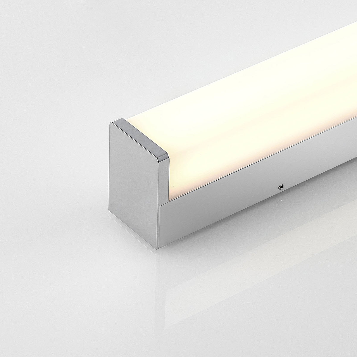 Lindby Klea LED-Badezimmerleuchte 60 cm weiß Chrom Spiegelleuchte Badlampe Lampe - 4251096580501