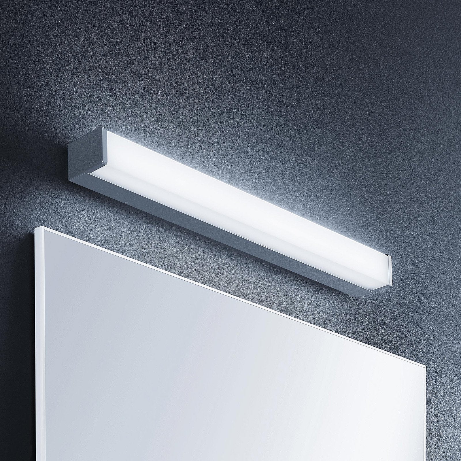 Lindby Klea LED-Badezimmerleuchte 60 cm weiß Chrom Spiegelleuchte Badlampe Lampe - 4251096580501