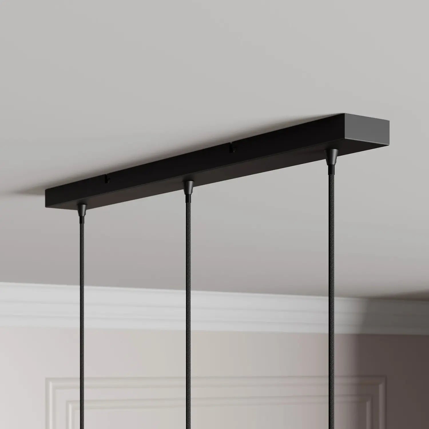 B-Ware Lindby Kourtney Hängeleuchte Deckenlampe Pendelleuchte Lampe Schwarz Rauchgrau