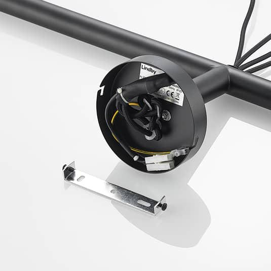 B-Ware Lindby Kravos Hängelampe Hängeleuchte Pendelleuchte Deckenlampe Leuchte Schwarz  - 4251096585513