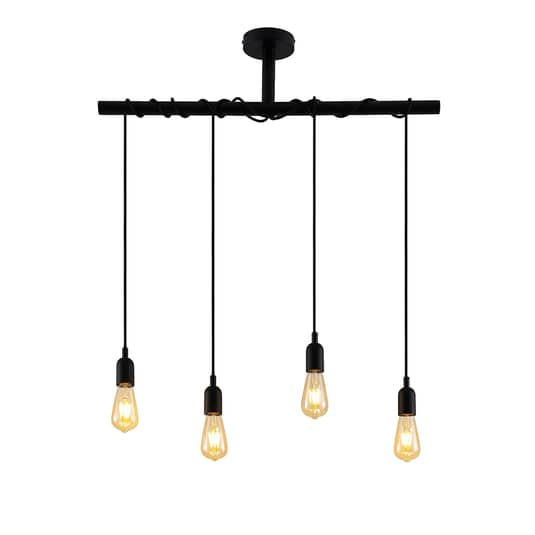 B-Ware Lindby Kravos Hängelampe Hängeleuchte Pendelleuchte Deckenlampe Leuchte Schwarz  - 4251096585513