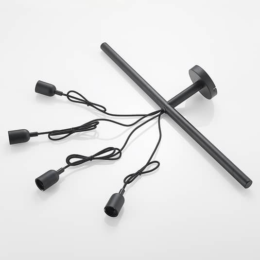 B-Ware Lindby Kravos Hängelampe Hängeleuchte Pendelleuchte Deckenlampe Leuchte Schwarz  - 4251096585513