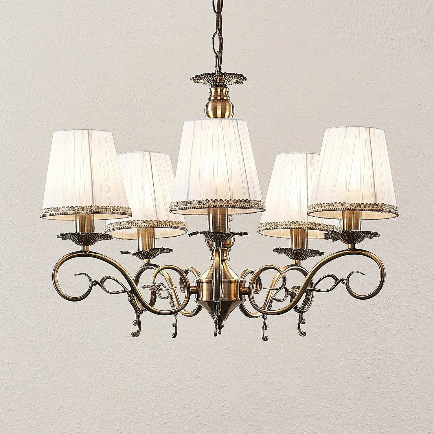 B-Ware Lindby Finnick Kronleuchter Deckenlampe Deckenleuchte 5 Flammig Lampe Altmess510