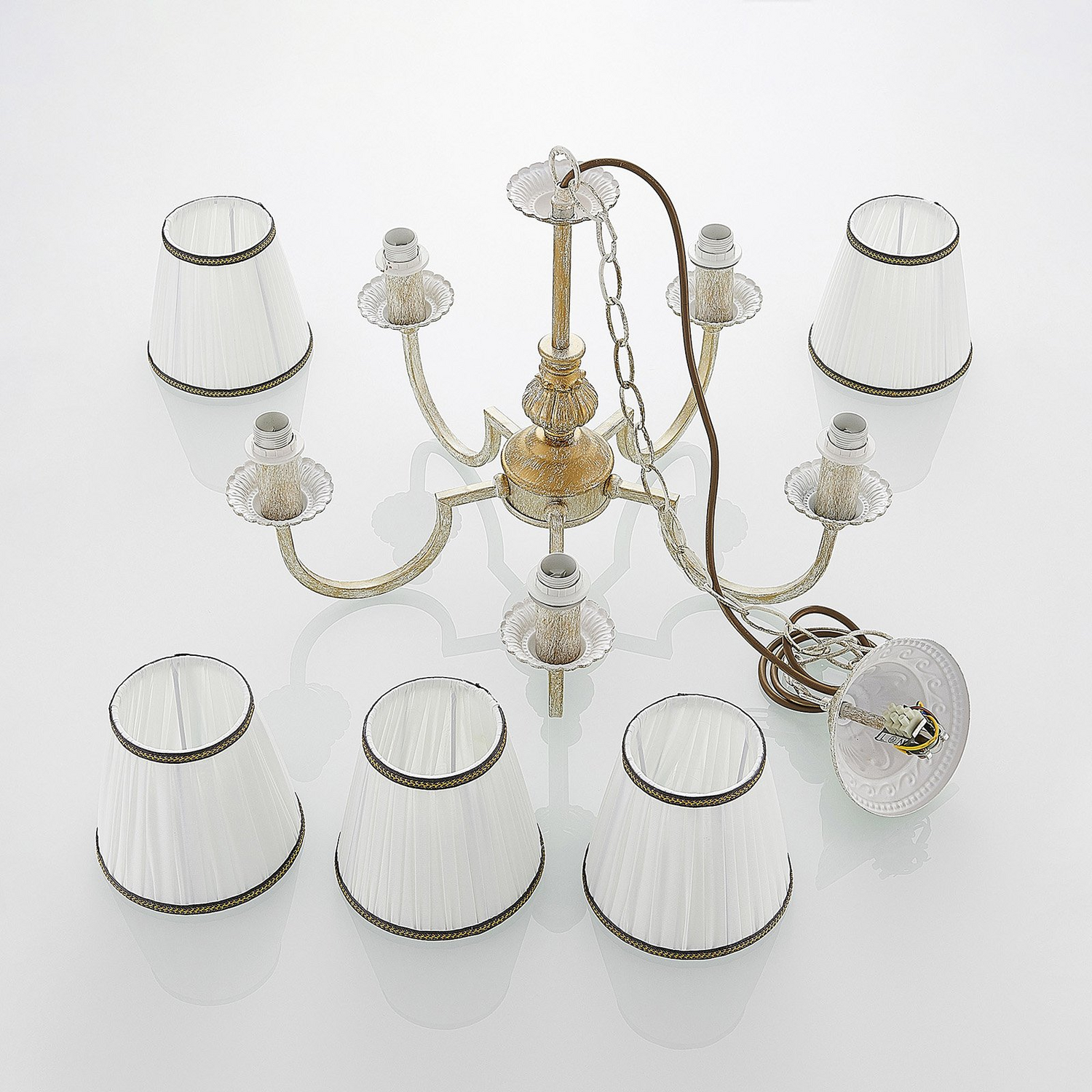 B-Ware Lindby Lumiel Kronleuchter Fünfflammig Lampe Deckenleuchte Siehe Text/Foto - 4251096571394