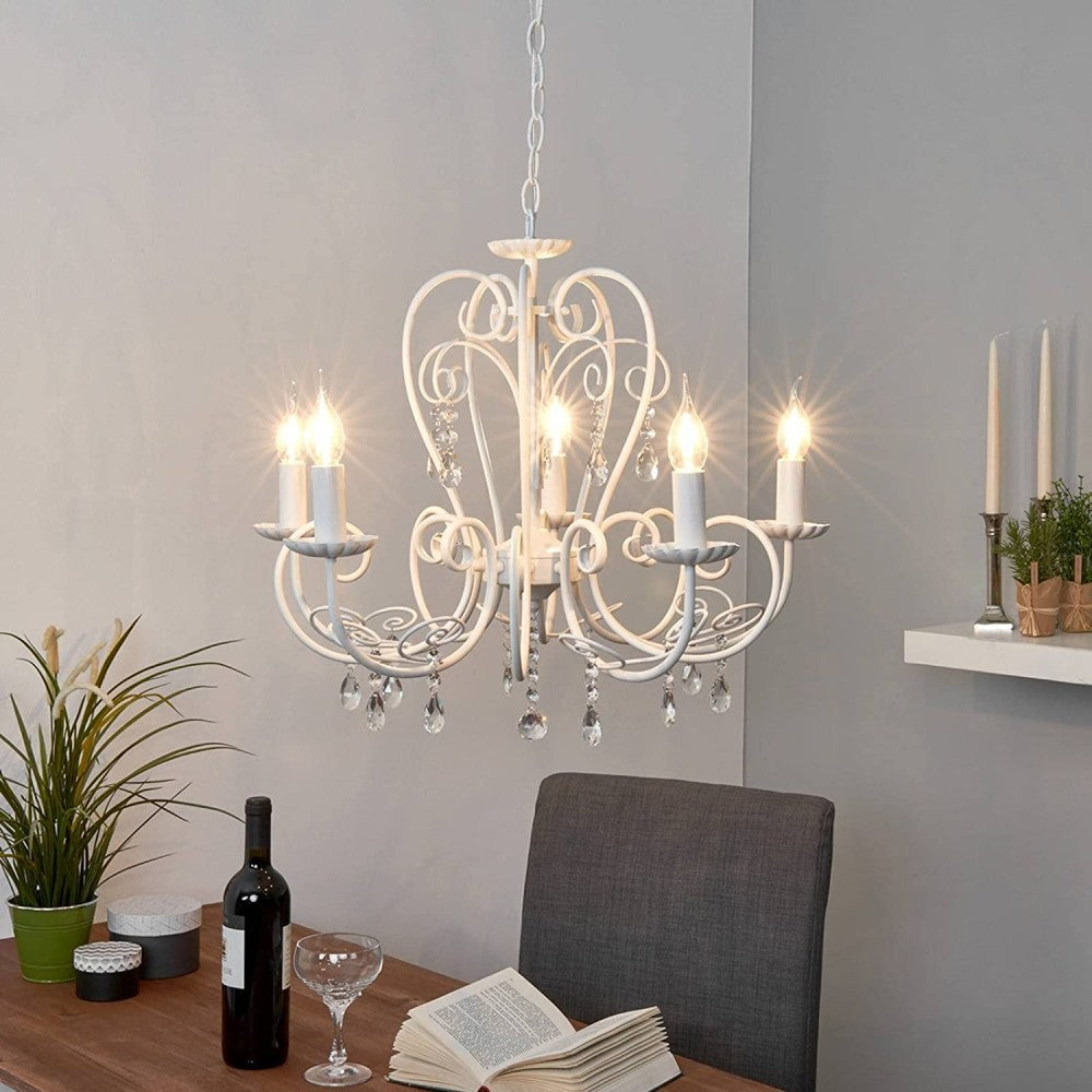 Lindby Kronleuchter Sophina Deckenlampe Hängeleuchte Pendelleuchte 5-flmg E14 - 4251096525724